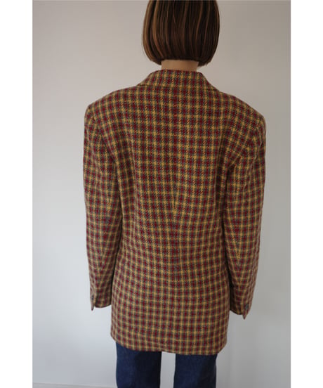 【ANNE KLEIN】Laine loose check  jacket　/ made in USA