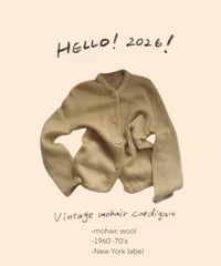 【Mac Henry】1960's-1970's vintage mohair cardigan