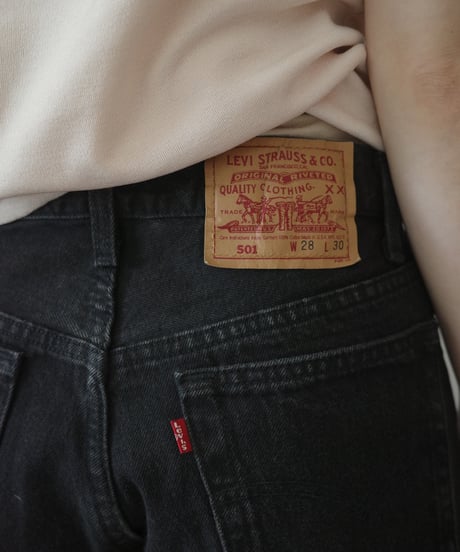 【Levi's501】Black Denim /  W26L27
