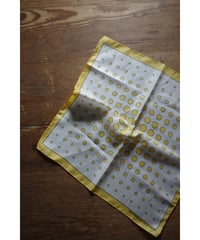 【Courrèges】70s  "empreinte" Optical Dot Scarf with Original Pouch