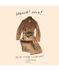 1970's euro vintage suede coat