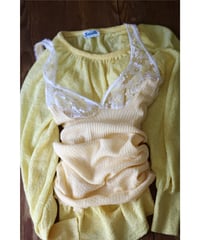 【 Keneth knit 】1970's  sheer knit pullover / made in USA