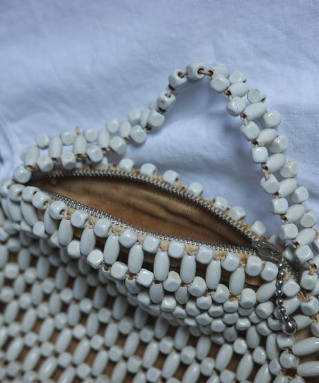 Vintage Czech Glass Beaded Handbag / 1960's