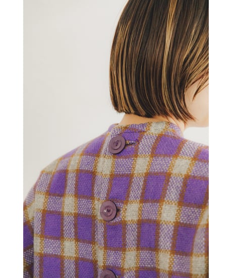 1960's handmade check  jacket