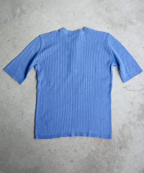 【Courrèges】1970's Henry neck knit / made in France