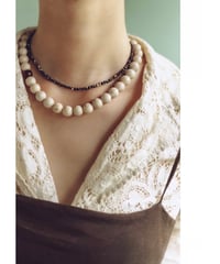 【SAHAR original jewelry】"Layer" Riverstone 2-Strand Necklace