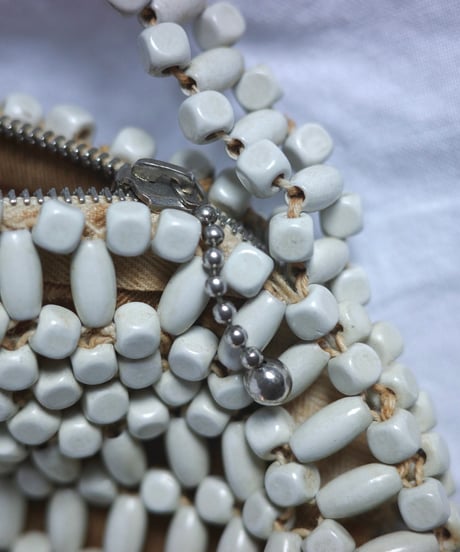 Vintage Czech Glass Beaded Handbag / 1960's