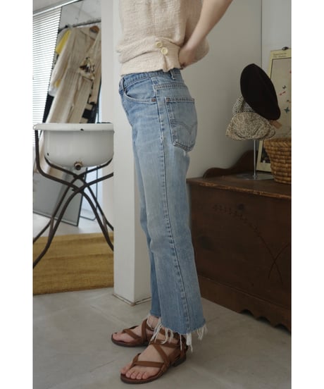 【 Levi's 517 】  1980's  cutoff denim / W26 L24