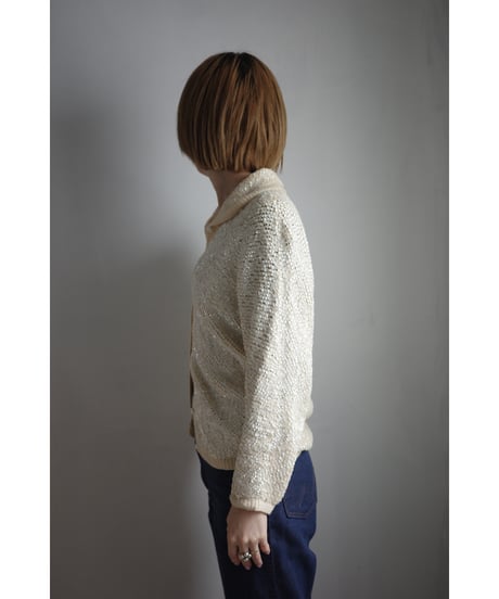 【 Saks Fifth Avenue 】 Exclusive Hand-Beaded Knit Cardigan / made in Italy