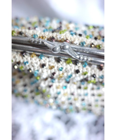 Vintage Beaded Frame Bag / 1950's