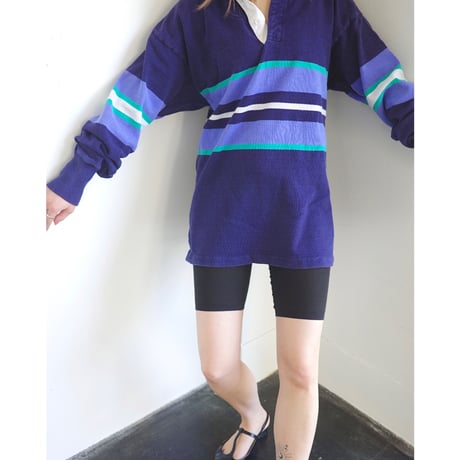 【Dehen】1980's-1990's rugby shirt / made in USA