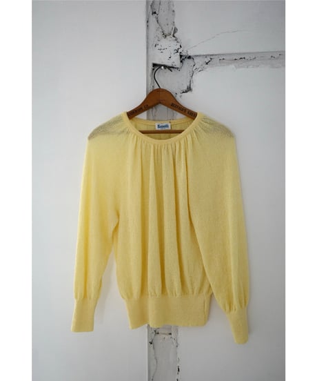 【 Keneth knit 】1970's  sheer knit pullover / made in USA