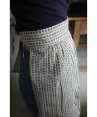 40's-50's Vintage Geometric Calico Apron Skirt