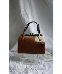 Pony Hair Frame Handbag / 1950's