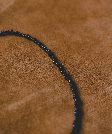 【SAHAR original jewelry】One Pearl Choker – Black Glass