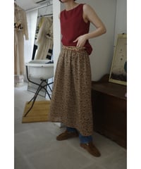 1970s Indian cotton skirt with small floral print