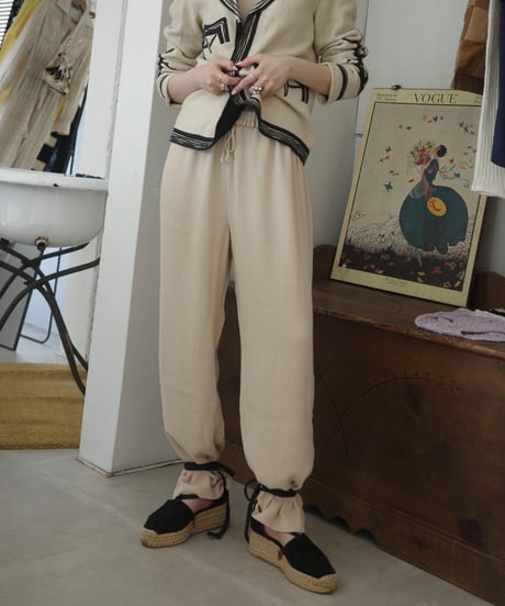 【Signet Sports Wear】1980’s rayon relax pants / made in USA