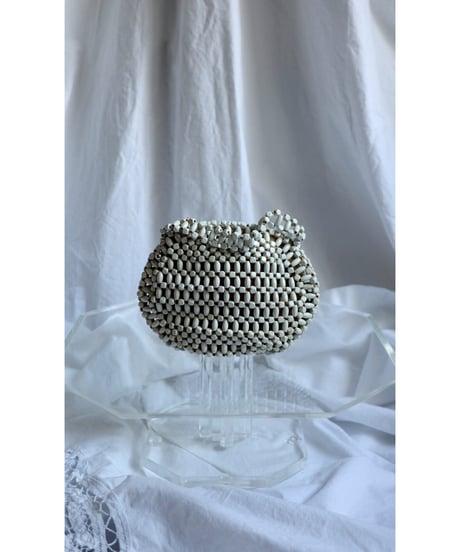 Vintage Czech Glass Beaded Handbag / 1960's