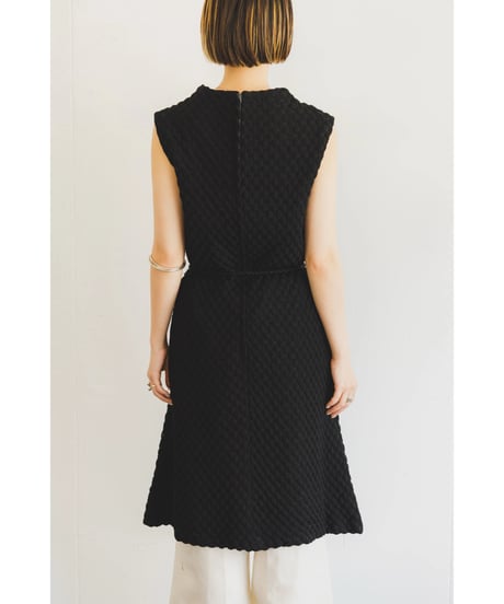 1950's Delicate crochet-look lace dress / made in USA
