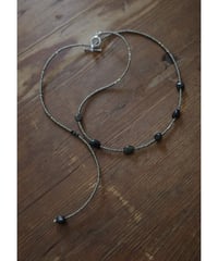 【SAHAR original jewelry】2way long necklace / Gold Obsidian