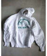 vintage hooded sweat shirt / girl scout