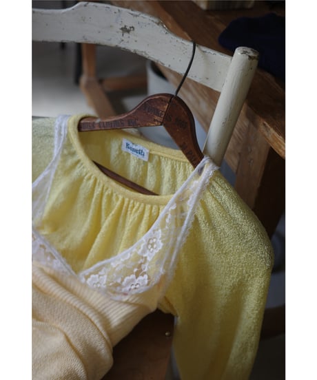 【 Keneth knit 】1970's  sheer knit pullover / made in USA