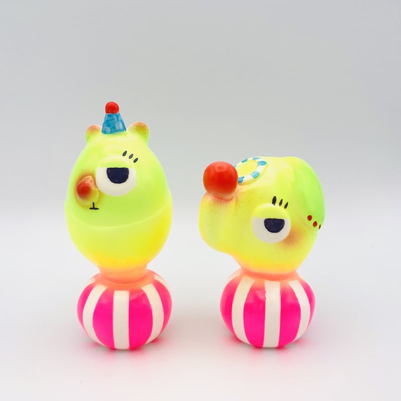 アートソフビ人形 THE ROLY-POLY RIDERS 蛍光2体SET | cirque