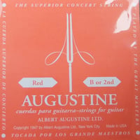 【ギター】AUGUSTINE　赤　２弦