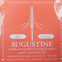 【ギター】AUGUSTINE　赤　１弦