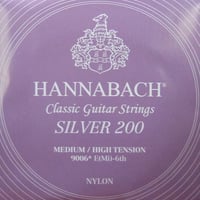 【ギター】HANNABACH　シルバー２００　Midium High　６弦