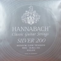 【ギター】HANNABACH　シルバー２００　Midium Low　４弦