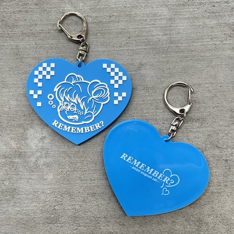 Plaid Heart Keyring