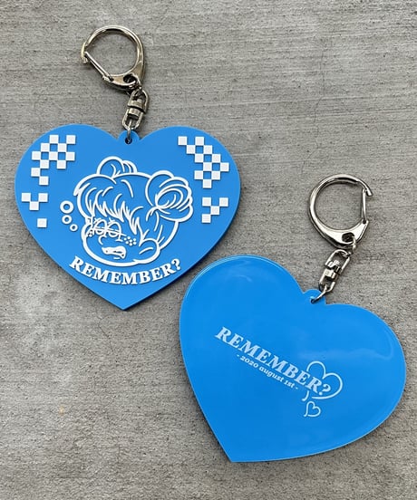 Plaid Heart Keyring