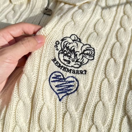 ♡charm SS Cable Knit
