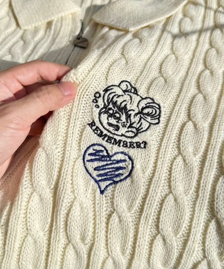 ♡charm SS Cable Knit