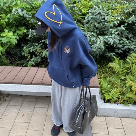 3D♡Rhinestone Hoodie