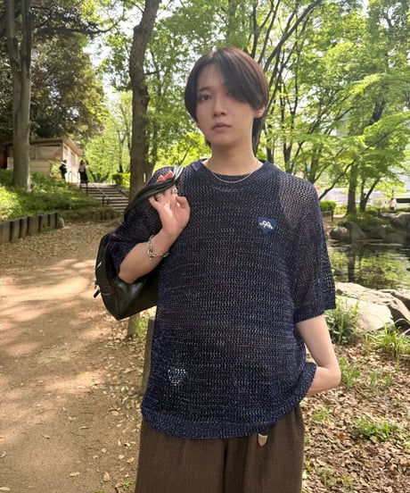 Sparkle SS Mesh Knit