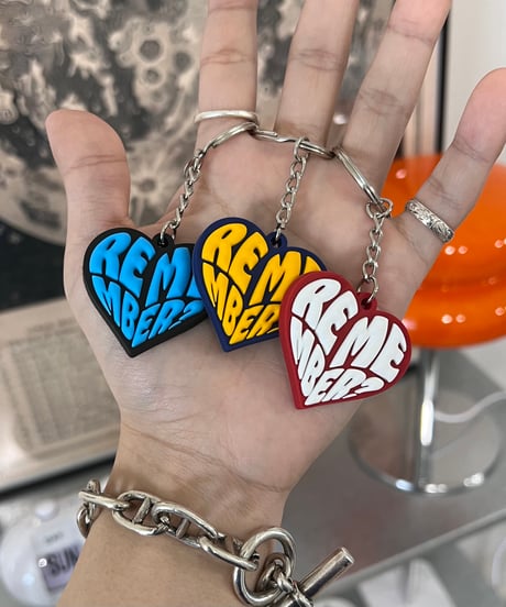 HEART 3D RUBBER KEY RING