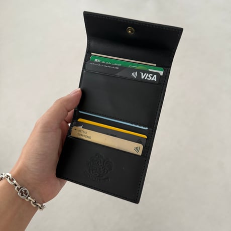 Logo Charm Leather wallet