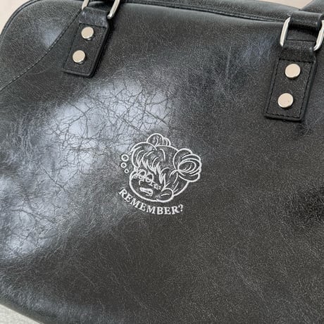 Synthetic Leather Boston Bag