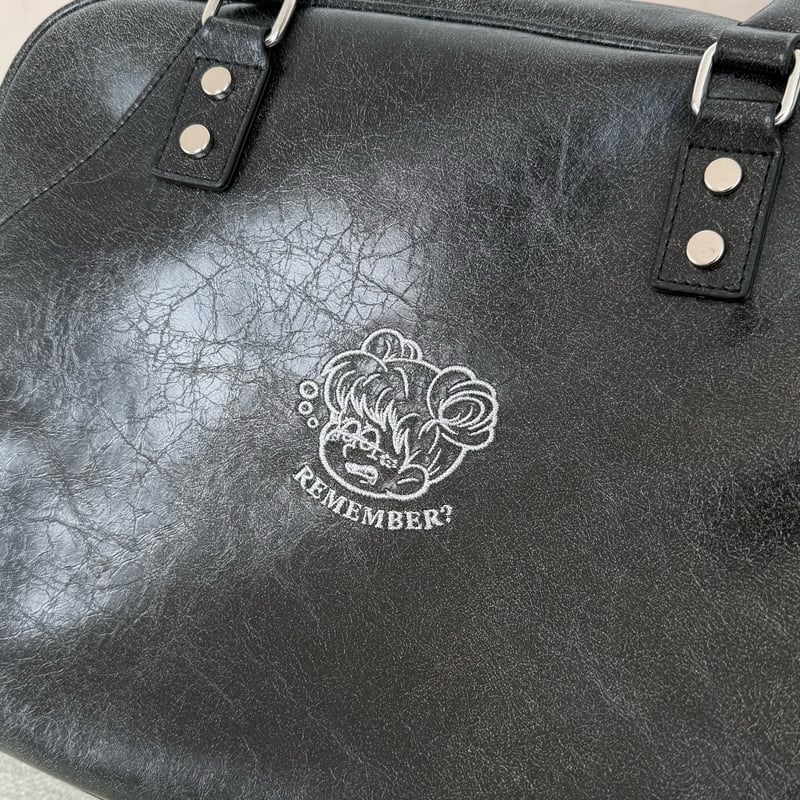 Synthetic Leather Boston Bag | Remember.