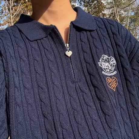 ♡charm SS Cable Knit