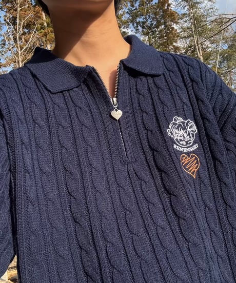 ♡charm SS Cable Knit
