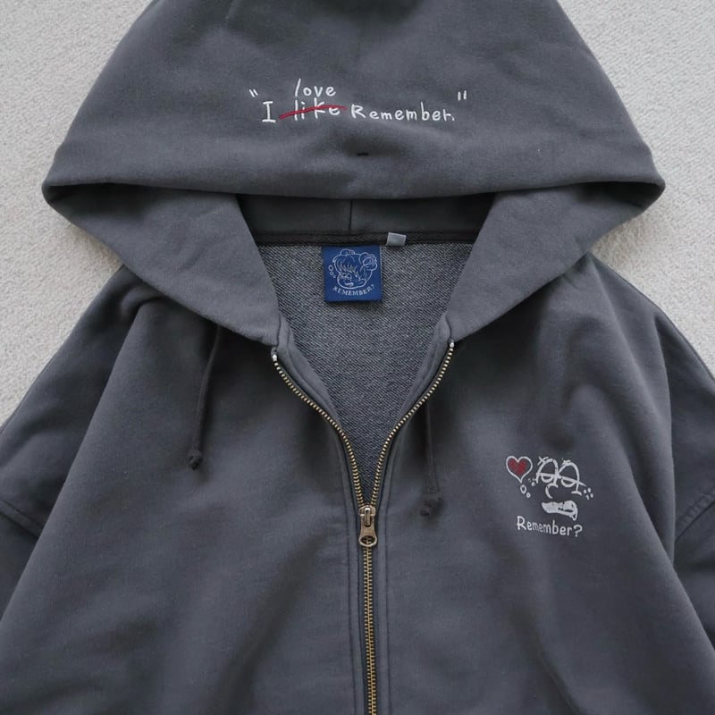 Pigment Bubble Logo Zip Hoodie | Remember.