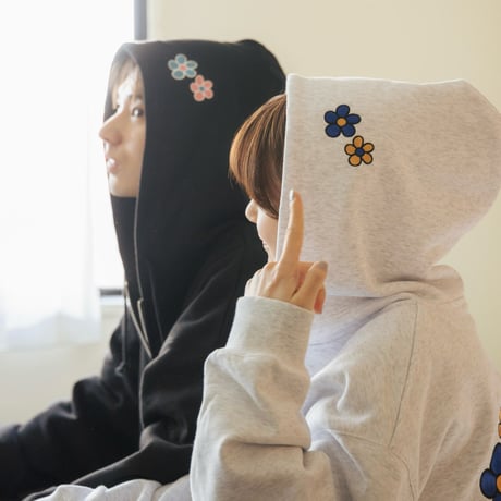 Flower Bubble Zip Hoodie
