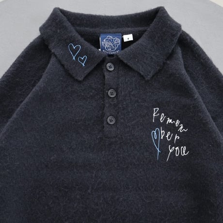 Sketch Heart Knit Polo