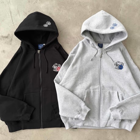 Remember with Flower Zip Hoodie