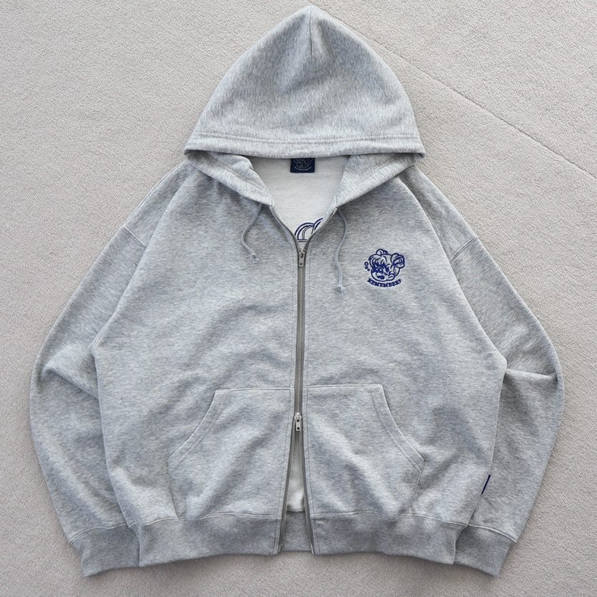 Remember Logo Zip Hoodie | Remember.