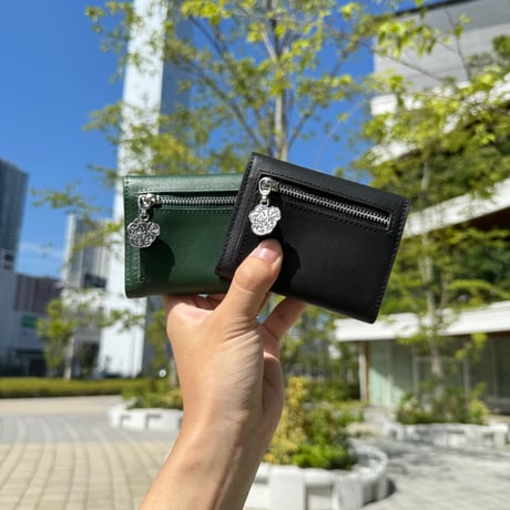 Logo Charm Leather wallet