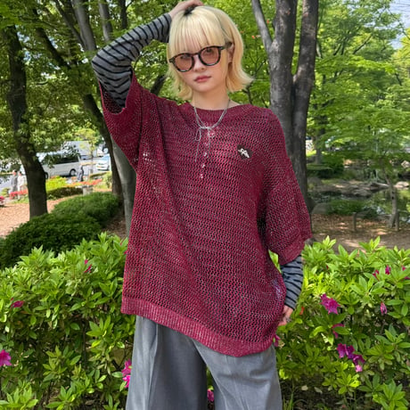 Sparkle SS Mesh Knit